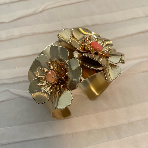 Anthropologie Jewelry - Anthropologie Floral Cuff